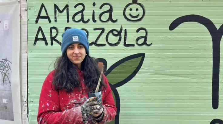 La artista Amaia Arrazola.