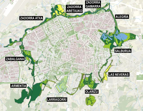 Rutas verdes por el anillo verde de Vitoria