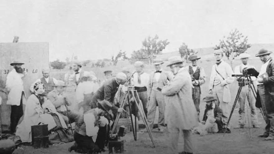 Warren de la Rue en una fotografía de antaño
