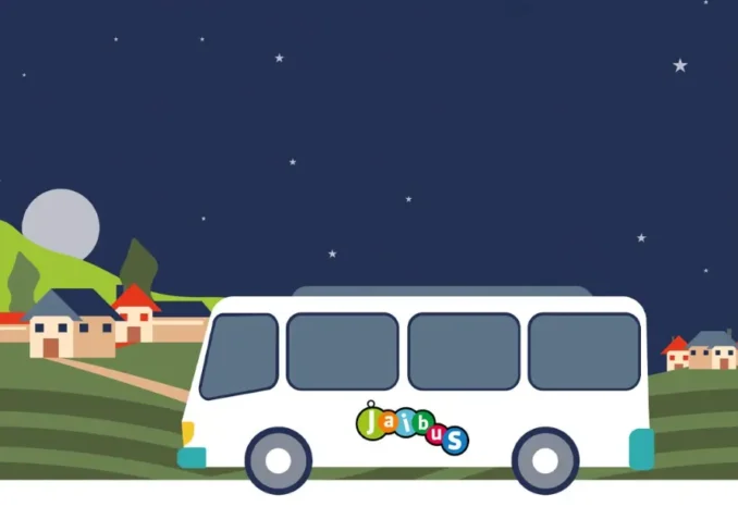 Jaibus, el bus de fiestas de Fundación Vital