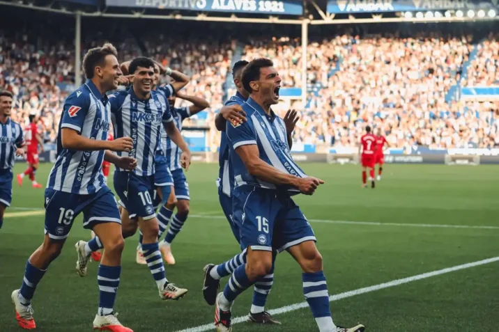 Lucas Boyé celebrando una diana.